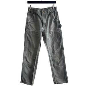 Carhartt Men's Green Double Knee Carpenter Jeans